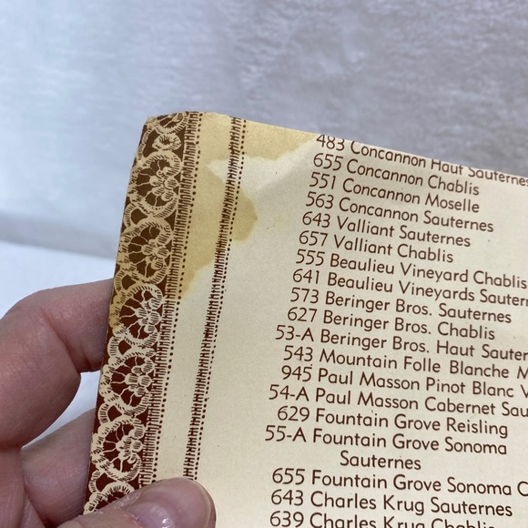 Antique Antoine's Wine List Restaurant New Orleans Louisiana Vintage Menu - Picture 5 of 14